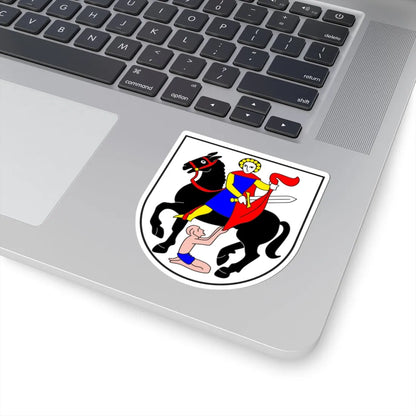 Medel Lucmagn wappen (Switzerland) (Coat of Arms) STICKER Vinyl Kiss-Cut Decal - The Sticker Space