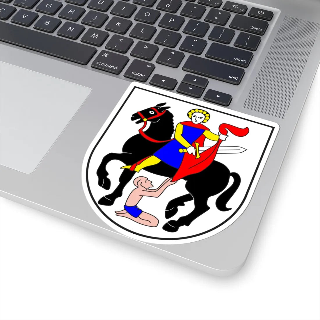 Medel Lucmagn wappen (Switzerland) (Coat of Arms) STICKER Vinyl Kiss-Cut Decal - The Sticker Space