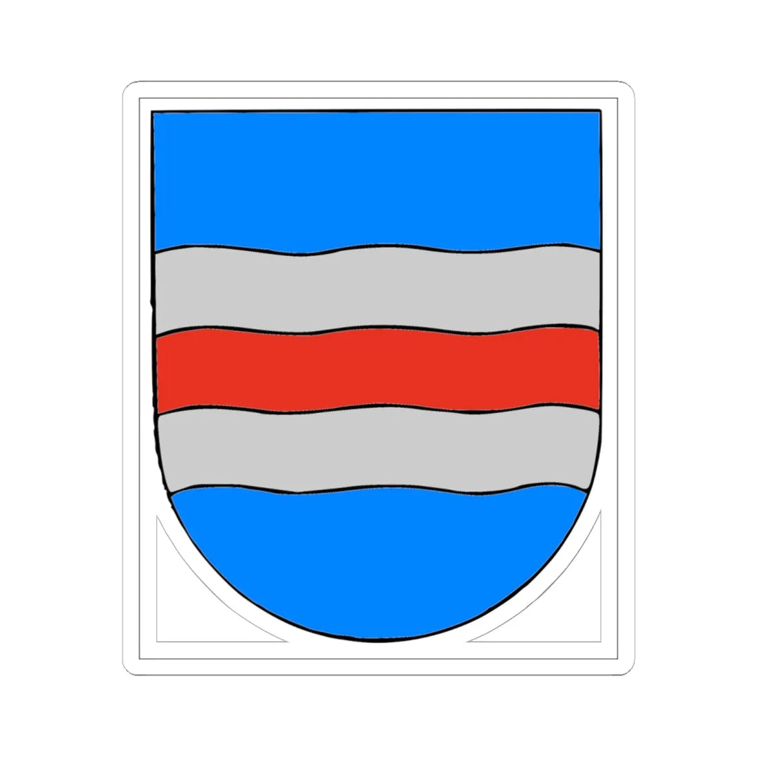 Medelpad coat of arms (Sweden) (Coat of Arms) STICKER Vinyl Kiss-Cut Decal 6 Inch White - The Sticker Space