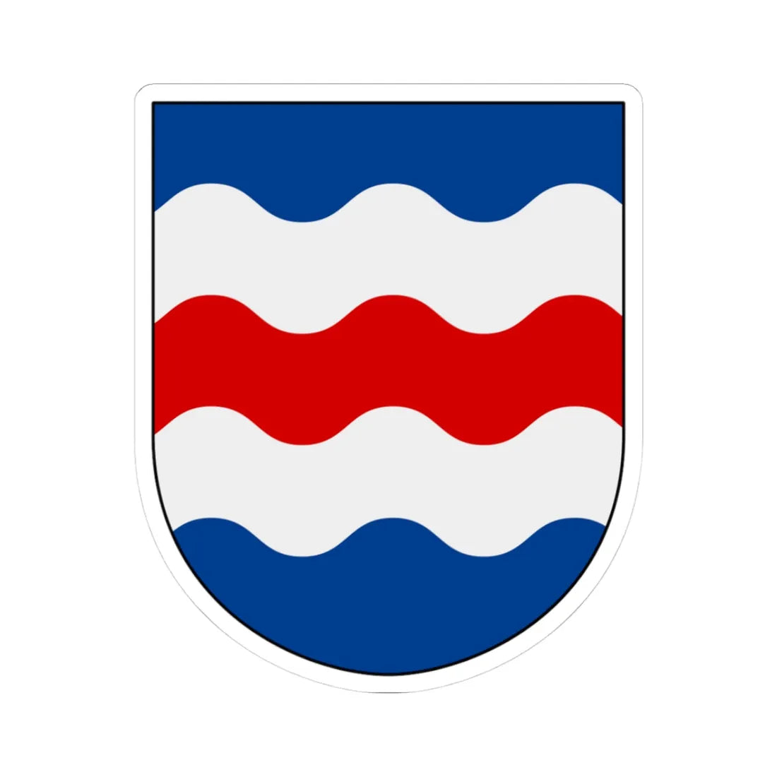 Medelpad vapen (Sweden) (Coat of Arms) STICKER Vinyl Kiss-Cut Decal 3 Inch White - The Sticker Space