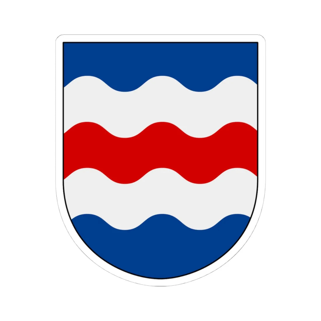Medelpad vapen (Sweden) (Coat of Arms) STICKER Vinyl Kiss-Cut Decal 4 Inch White - The Sticker Space