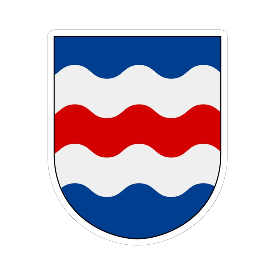 Medelpad vapen (Sweden) (Coat of Arms) STICKER Vinyl Kiss-Cut Decal 6 Inch White - The Sticker Space