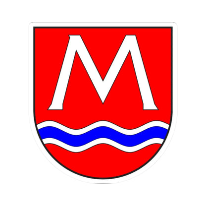 Medels i Rh wappen (Switzerland) (Coat of Arms) STICKER Vinyl Kiss-Cut Decal 2 Inch White - The Sticker Space