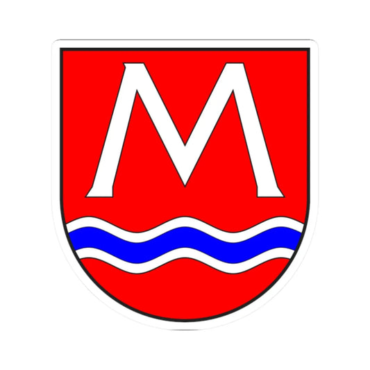 Medels i Rh wappen (Switzerland) (Coat of Arms) STICKER Vinyl Kiss-Cut Decal 2 Inch White - The Sticker Space