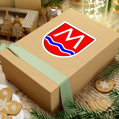 Medels i Rh wappen (Switzerland) (Coat of Arms) STICKER Vinyl Kiss-Cut Decal - The Sticker Space