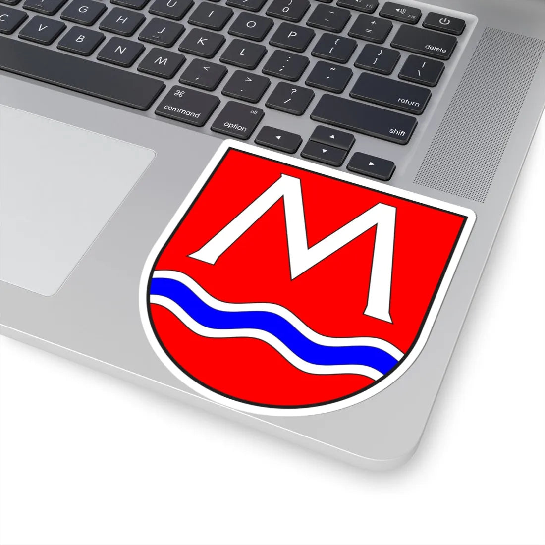 Medels i Rh wappen (Switzerland) (Coat of Arms) STICKER Vinyl Kiss-Cut Decal - The Sticker Space