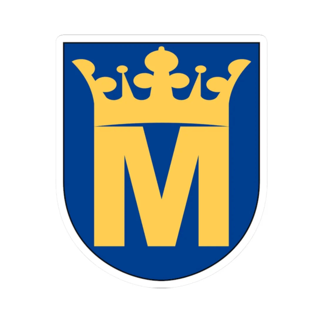 Medelstad vapen (Sweden) (Coat of Arms) STICKER Vinyl Kiss-Cut Decal 2 Inch White - The Sticker Space