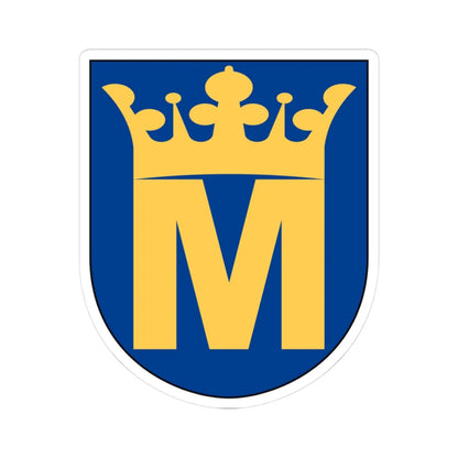 Medelstad vapen (Sweden) (Coat of Arms) STICKER Vinyl Kiss-Cut Decal 3 Inch White - The Sticker Space