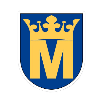 Medelstad vapen (Sweden) (Coat of Arms) STICKER Vinyl Kiss-Cut Decal 4 Inch White - The Sticker Space