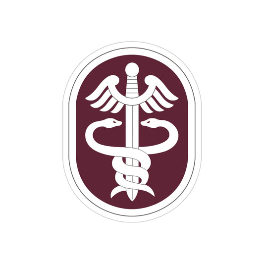 Medical Command 2 (U.S. Army) REVERSE PRINT Transparent STICKER-6" × 6"-The Sticker Space