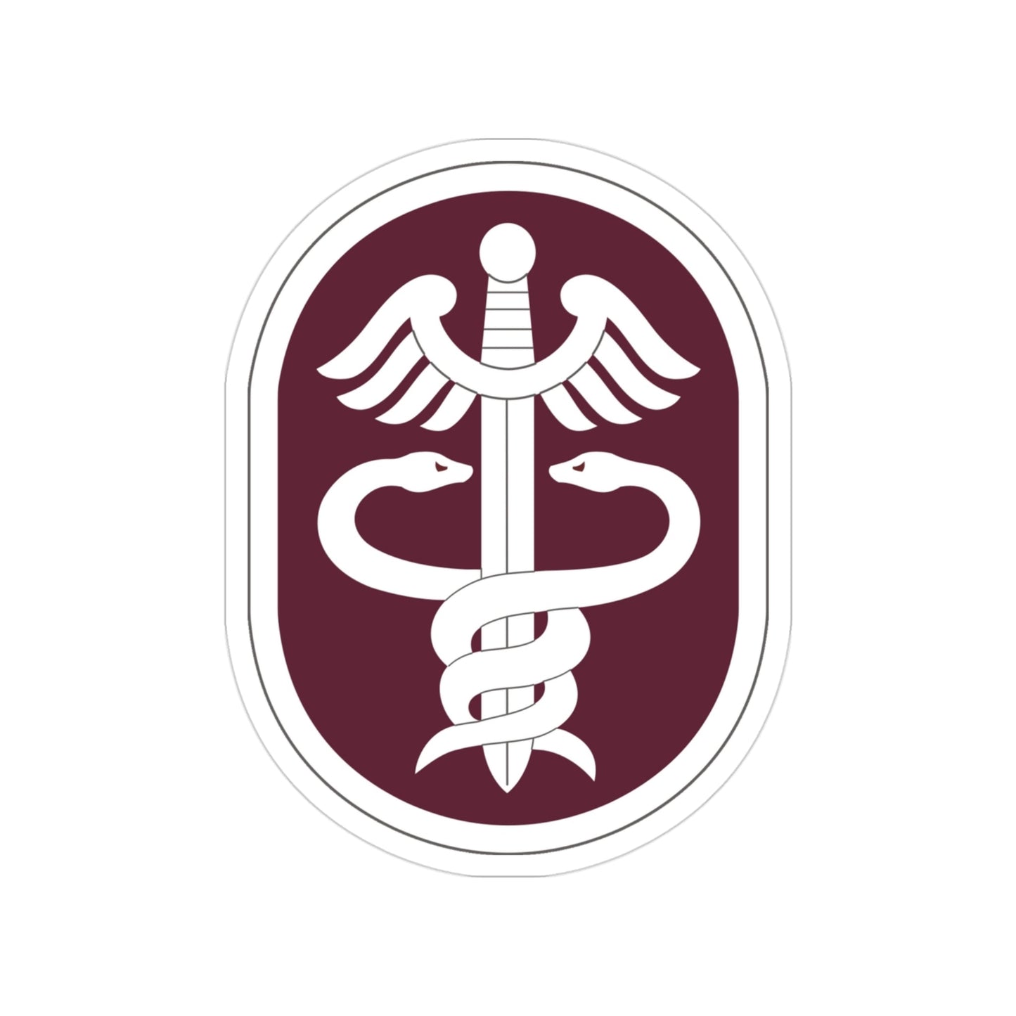 Medical Command 2 (U.S. Army) Transparent STICKER Die-Cut Vinyl Decal-3 Inch-The Sticker Space