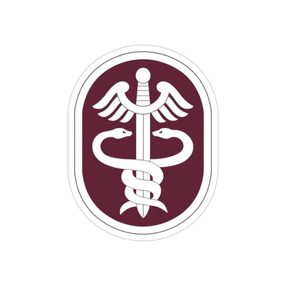 Medical Command 2 (U.S. Army) REVERSE PRINT Transparent Die-Cut STICKER 6 Inch Die-Cut Transparent - The Sticker Space