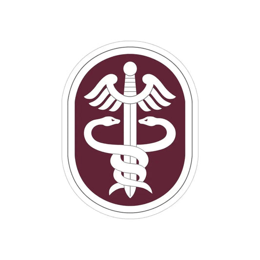 Medical Command 2 (U.S. Army) REVERSE PRINT Transparent Die-Cut STICKER 6 Inch Die-Cut Transparent - The Sticker Space