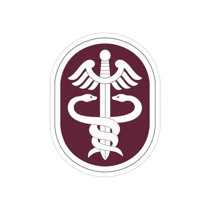 Medical Command 2 (U.S. Army) REVERSE PRINT Transparent Die-Cut STICKER - The Sticker Space