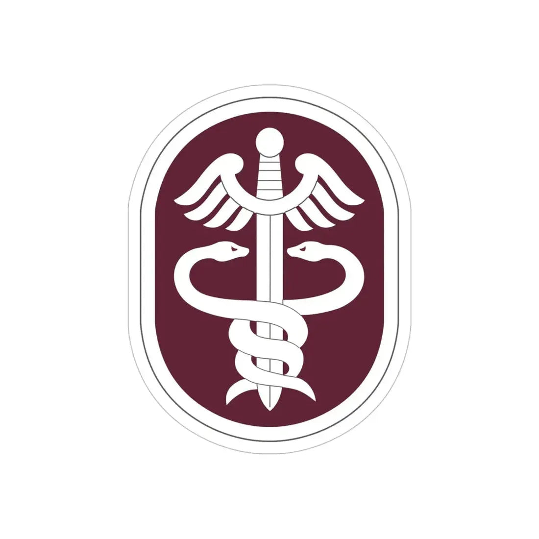 Medical Command 2 (U.S. Army) REVERSE PRINT Transparent Die-Cut STICKER - The Sticker Space