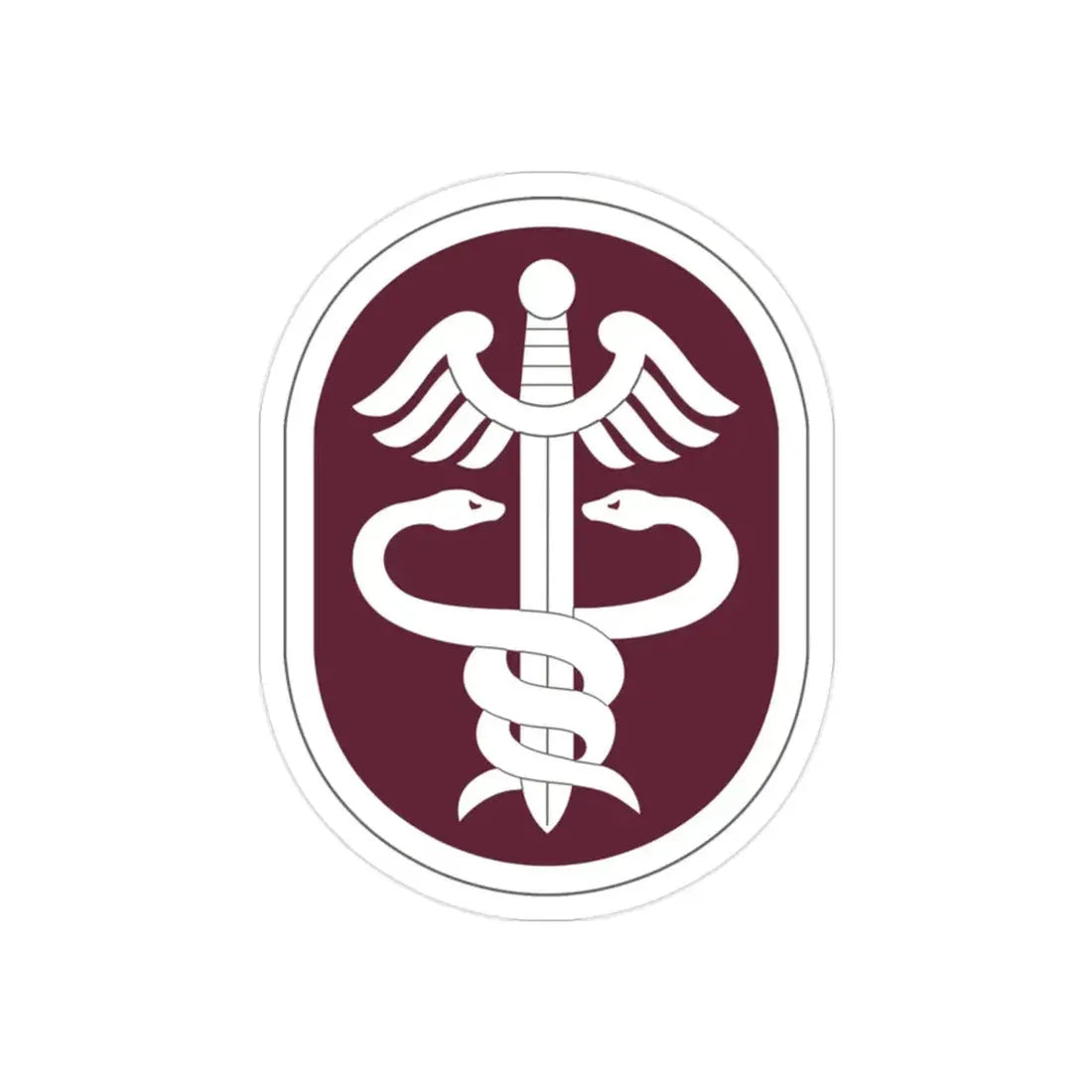 Medical Command 2 (U.S. Army) REVERSE PRINT Transparent Die-Cut STICKER - The Sticker Space