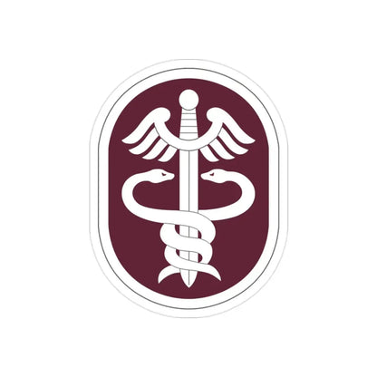 Medical Command 2 (U.S. Army) REVERSE PRINT Transparent Die-Cut STICKER - The Sticker Space