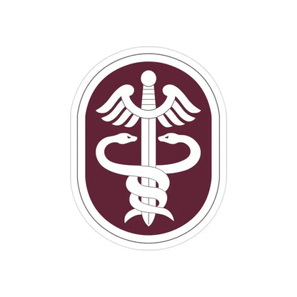 Medical Command 2 (U.S. Army) REVERSE PRINT Transparent Die-Cut STICKER - The Sticker Space
