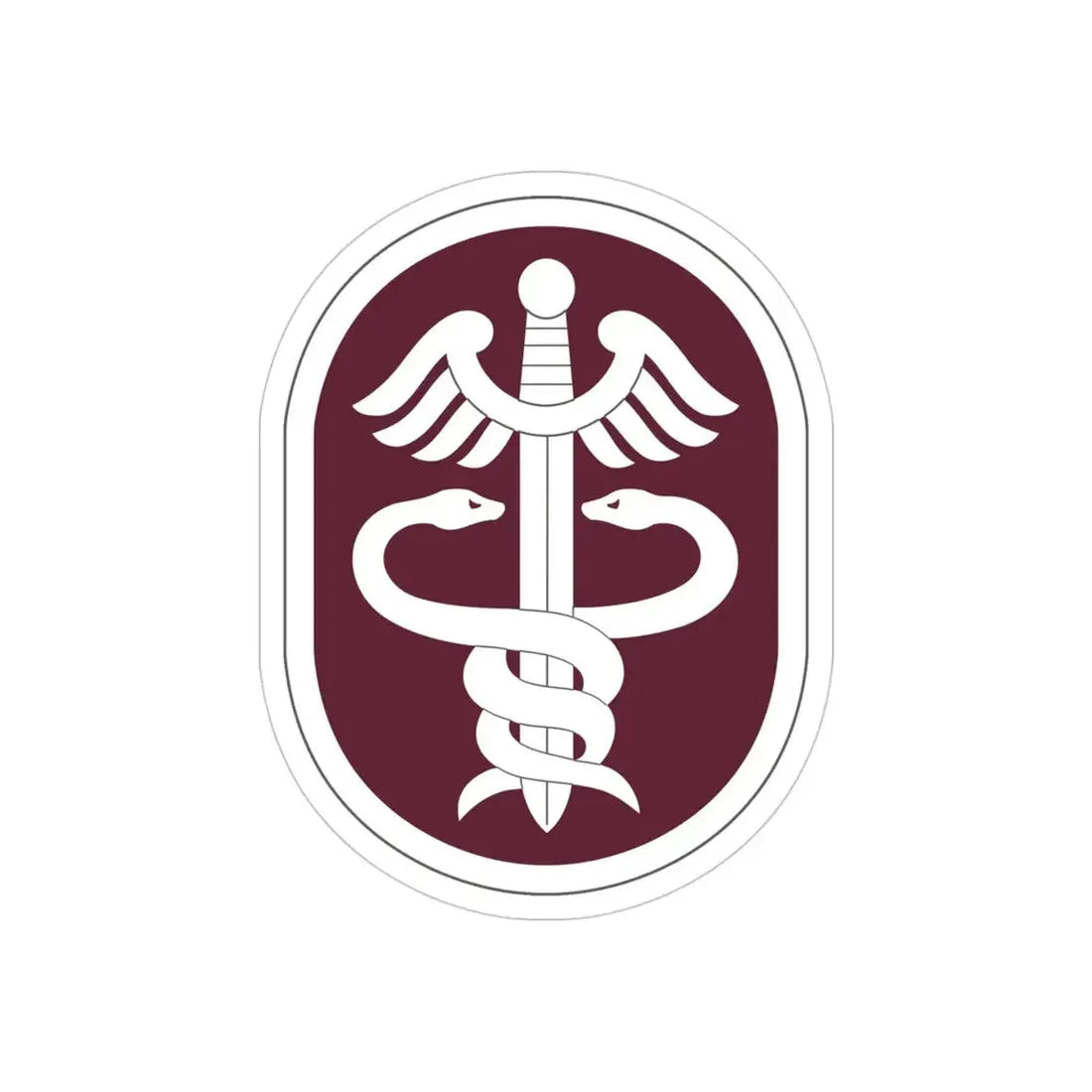 Medical Command 2 (U.S. Army) REVERSE PRINT Transparent Die-Cut STICKER - The Sticker Space