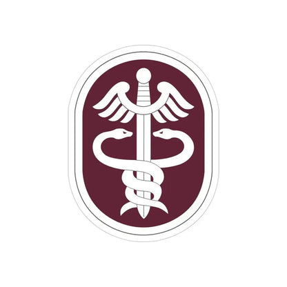 Medical Command 2 (U.S. Army) REVERSE PRINT Transparent Die-Cut STICKER - The Sticker Space