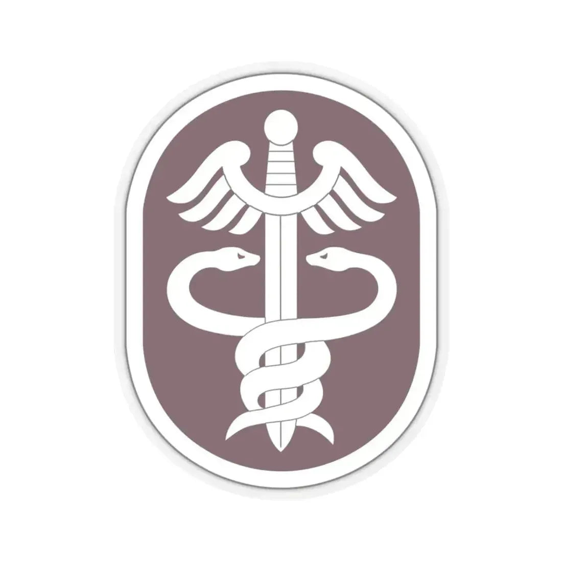 Medical Command 2 (U.S. Army) STICKER Vinyl Kiss-Cut Decal 3 Inch Transparent - The Sticker Space