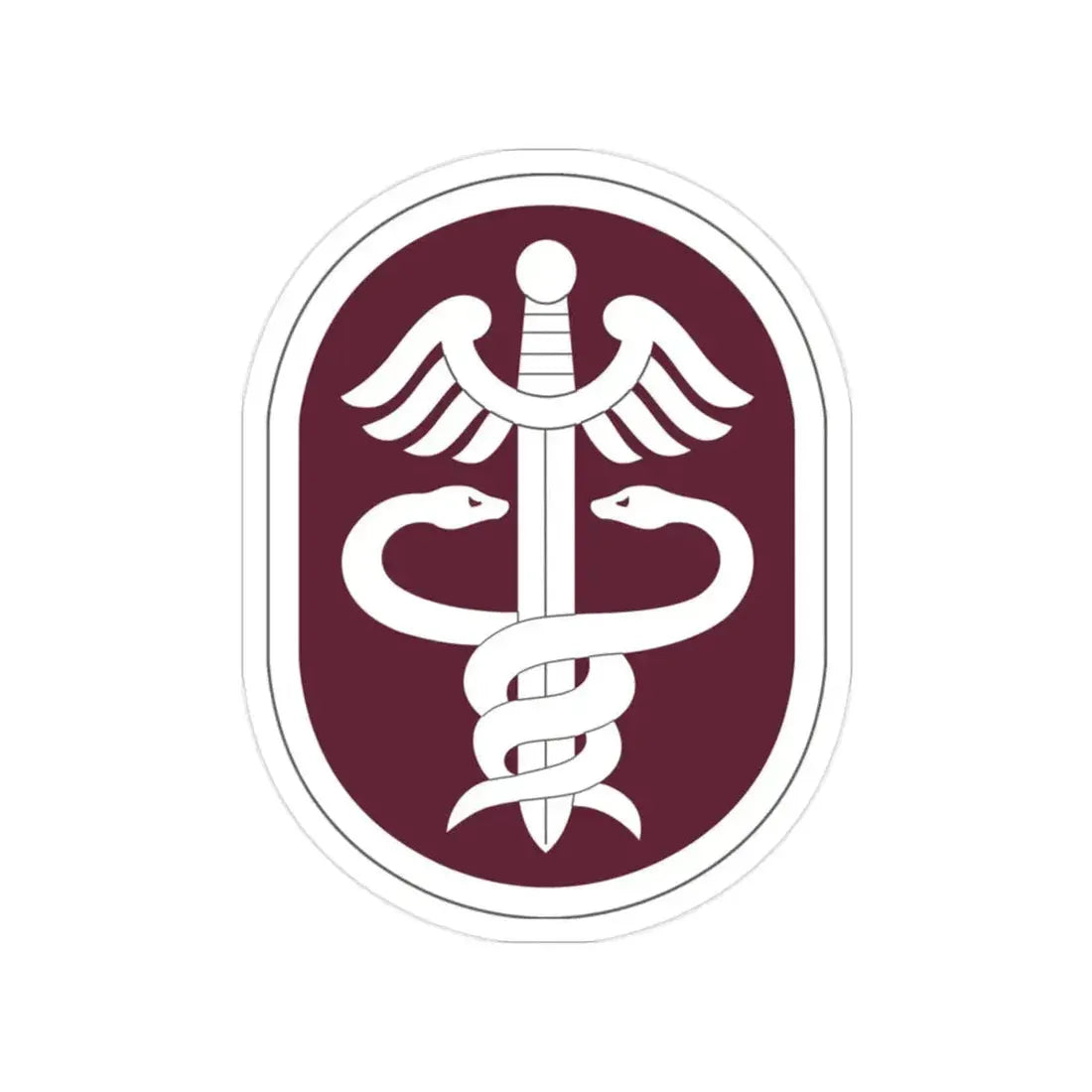 Medical Command 2 (U.S. Army) Transparent STICKER Die-Cut Vinyl Decal 2 Inch - The Sticker Space