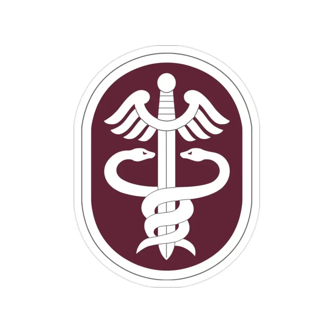 Medical Command 2 (U.S. Army) Transparent STICKER Die-Cut Vinyl Decal 2 Inch - The Sticker Space