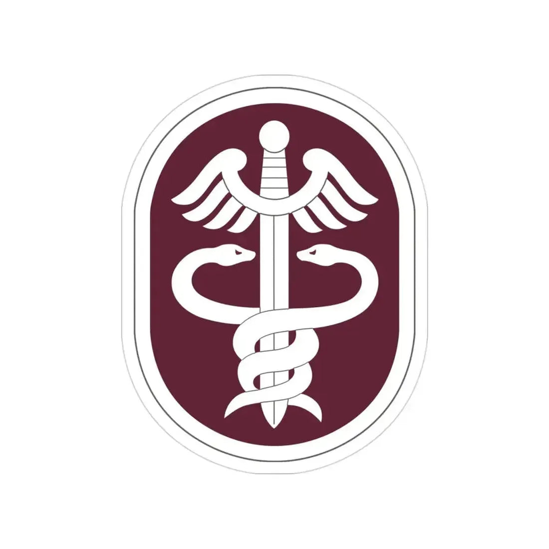 Medical Command 2 (U.S. Army) Transparent STICKER Die-Cut Vinyl Decal 3 Inch - The Sticker Space