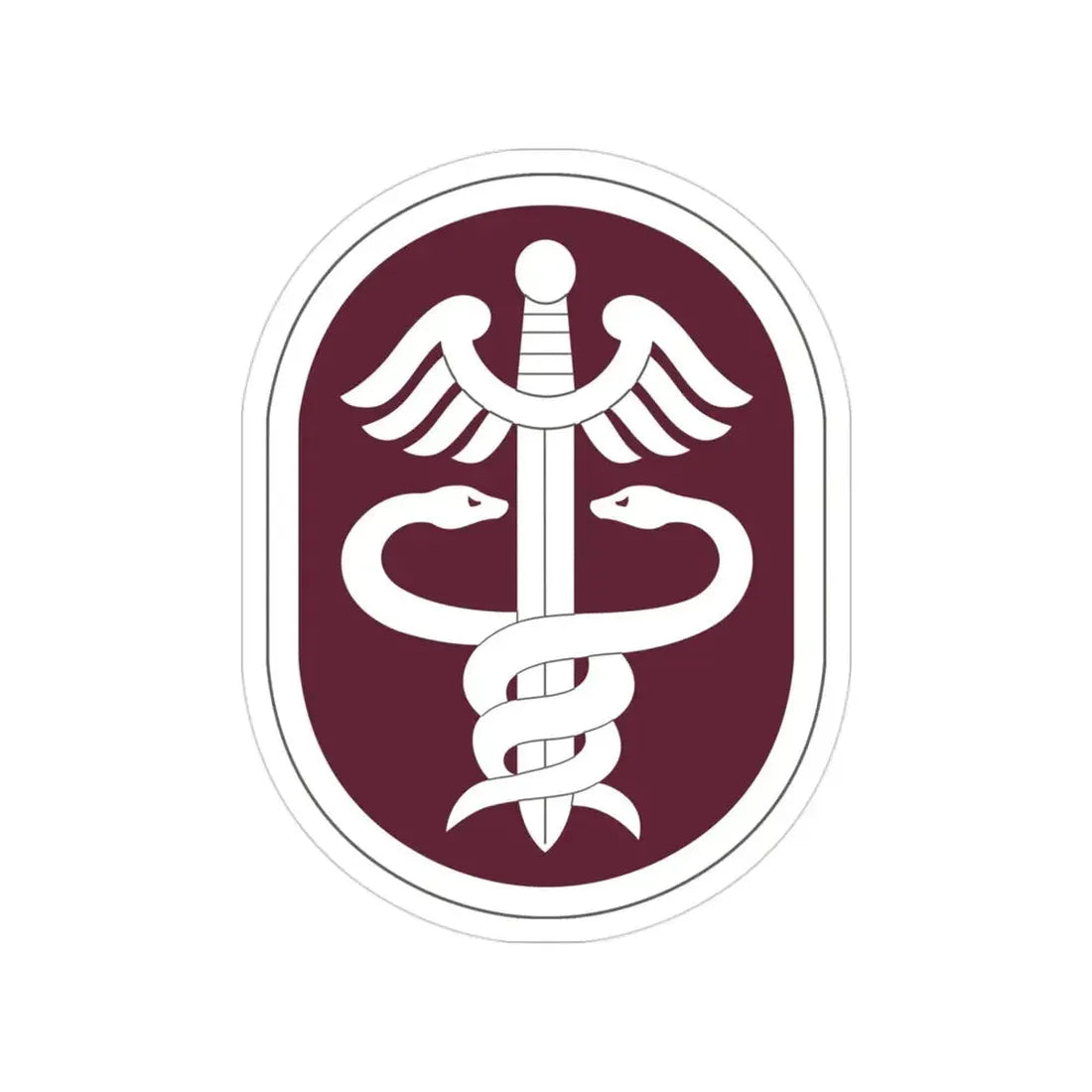 Medical Command 2 (U.S. Army) Transparent STICKER Die-Cut Vinyl Decal 3 Inch - The Sticker Space