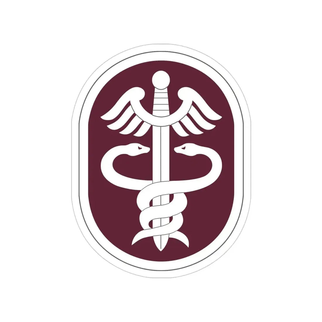 Medical Command 2 (U.S. Army) Transparent STICKER Die-Cut Vinyl Decal 4 Inch - The Sticker Space