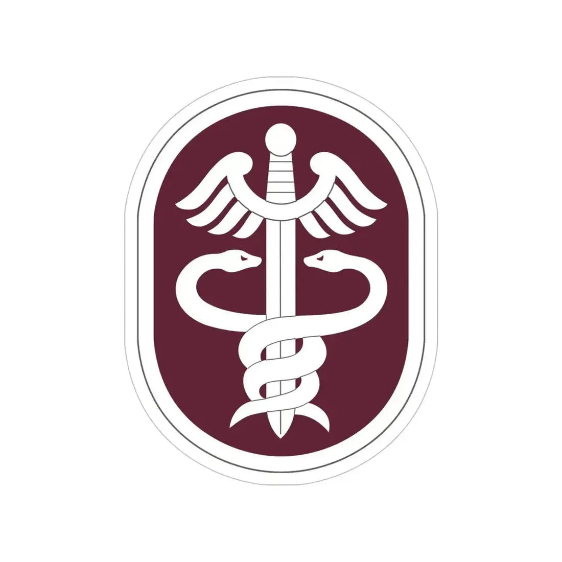 Medical Command 2 (U.S. Army) Transparent STICKER Die-Cut Vinyl Decal 5 Inch - The Sticker Space