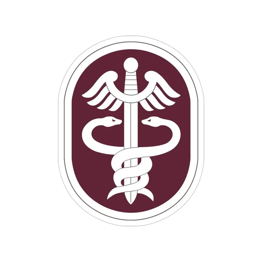 Medical Command 2 (U.S. Army) Transparent STICKER Die-Cut Vinyl Decal 5 Inch - The Sticker Space