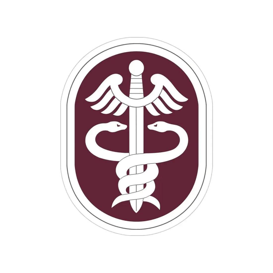 Medical Command 2 (U.S. Army) Transparent STICKER Die-Cut Vinyl Decal 6 Inch - The Sticker Space
