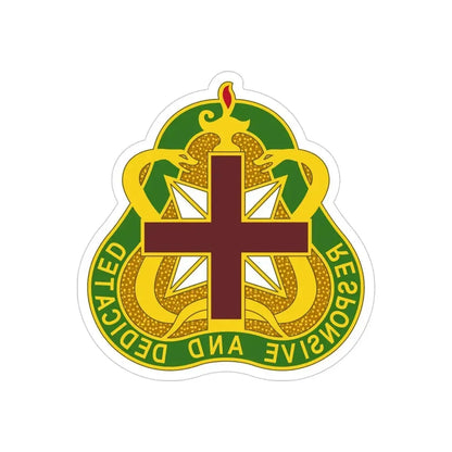 Medical Command 3 (U.S. Army) REVERSE PRINT Transparent Die-Cut STICKER 4 Inch Die-Cut Transparent - The Sticker Space