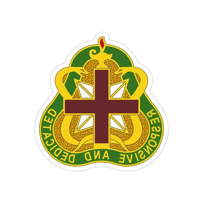 Medical Command 3 (U.S. Army) REVERSE PRINT Transparent Die-Cut STICKER 6 Inch Die-Cut Transparent - The Sticker Space