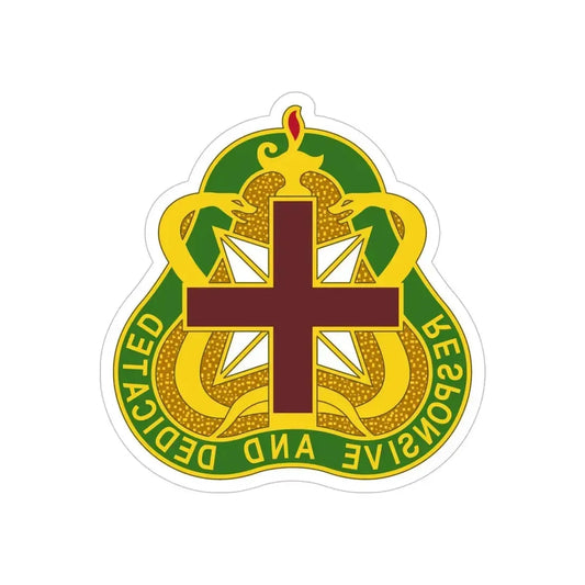 Medical Command 3 (U.S. Army) REVERSE PRINT Transparent Die-Cut STICKER 6 Inch Die-Cut Transparent - The Sticker Space