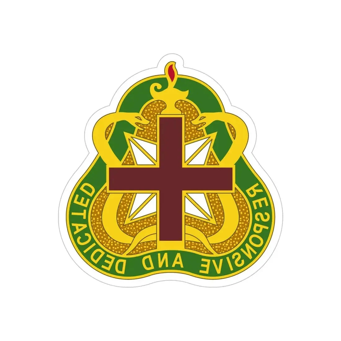 Medical Command 3 (U.S. Army) REVERSE PRINT Transparent Die-Cut STICKER - The Sticker Space