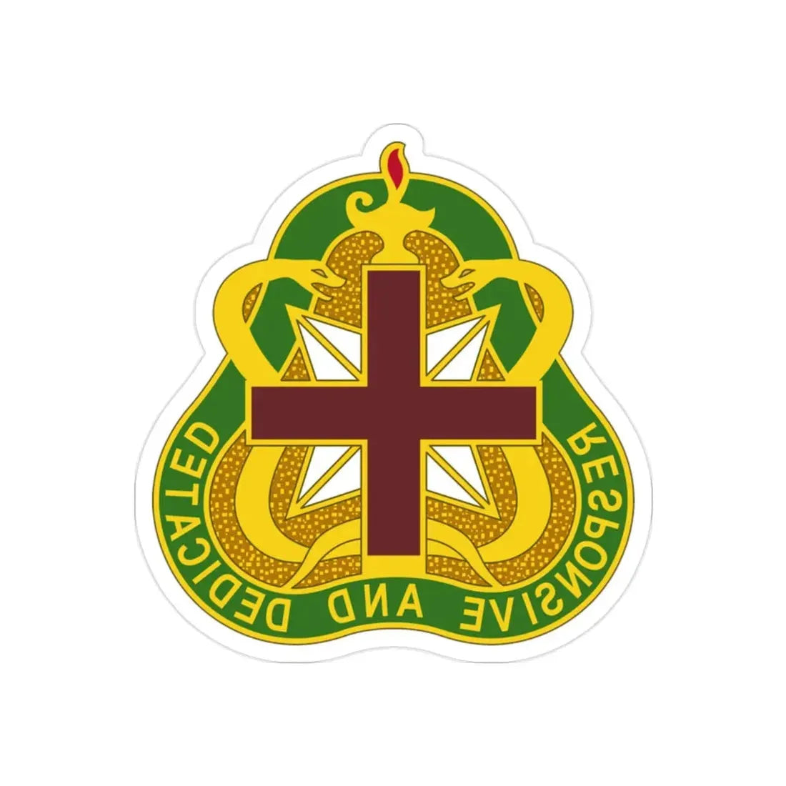 Medical Command 3 (U.S. Army) REVERSE PRINT Transparent Die-Cut STICKER - The Sticker Space