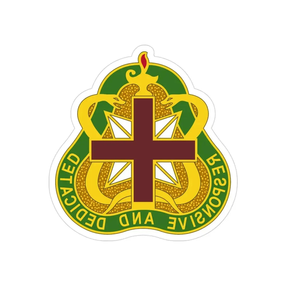 Medical Command 3 (U.S. Army) REVERSE PRINT Transparent Die-Cut STICKER - The Sticker Space