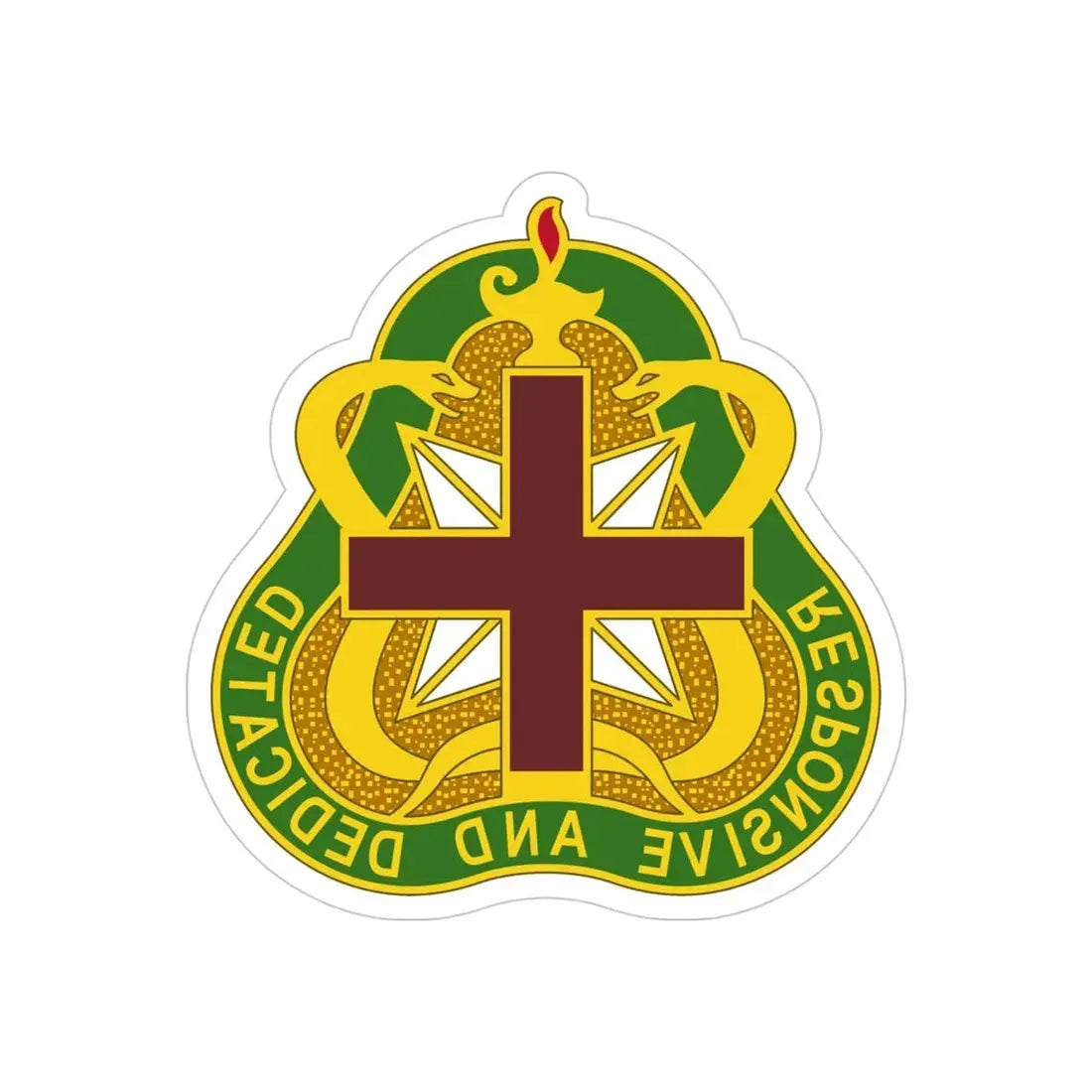 Medical Command 3 (U.S. Army) REVERSE PRINT Transparent Die-Cut STICKER - The Sticker Space