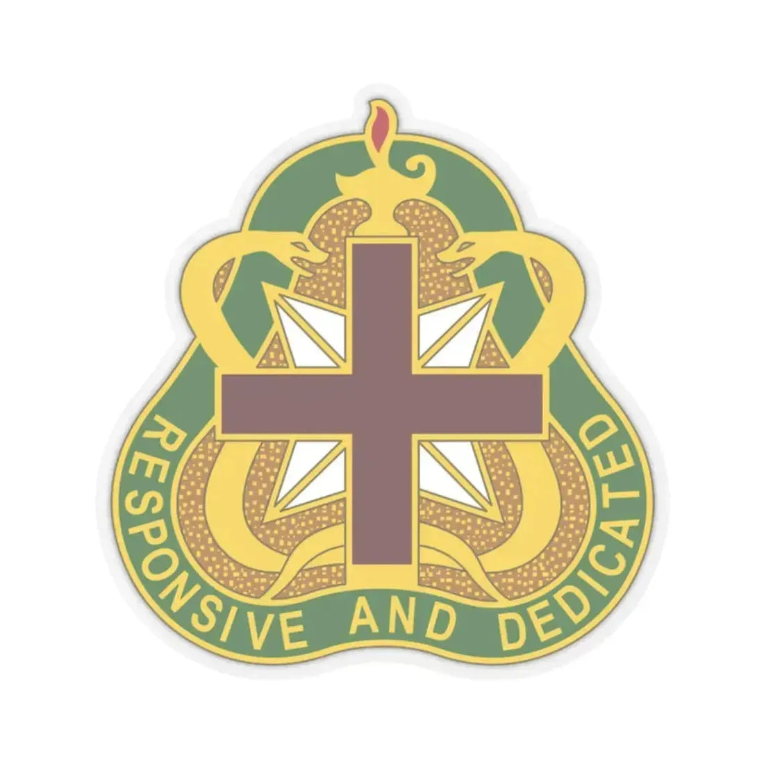 Medical Command 3 (U.S. Army) STICKER Vinyl Kiss-Cut Decal 2 Inch Transparent - The Sticker Space