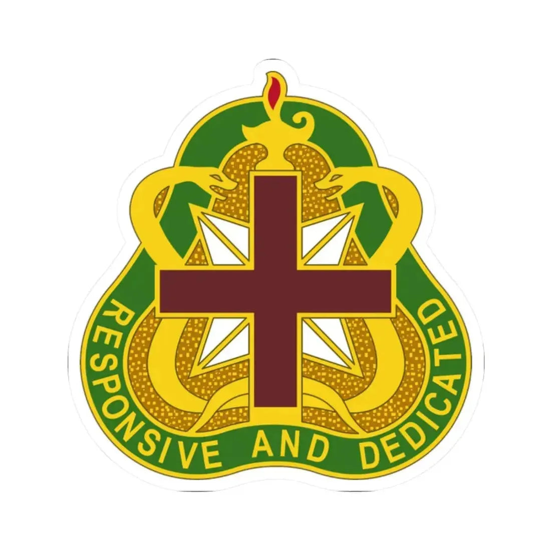 Medical Command 3 (U.S. Army) STICKER Vinyl Kiss-Cut Decal 2 Inch White - The Sticker Space