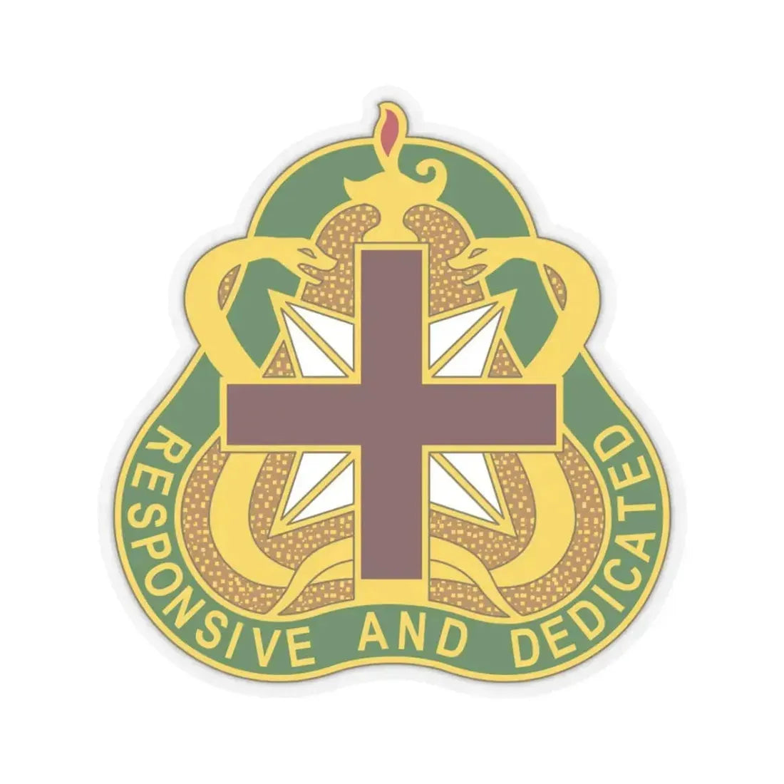 Medical Command 3 (U.S. Army) STICKER Vinyl Kiss-Cut Decal 3 Inch Transparent - The Sticker Space