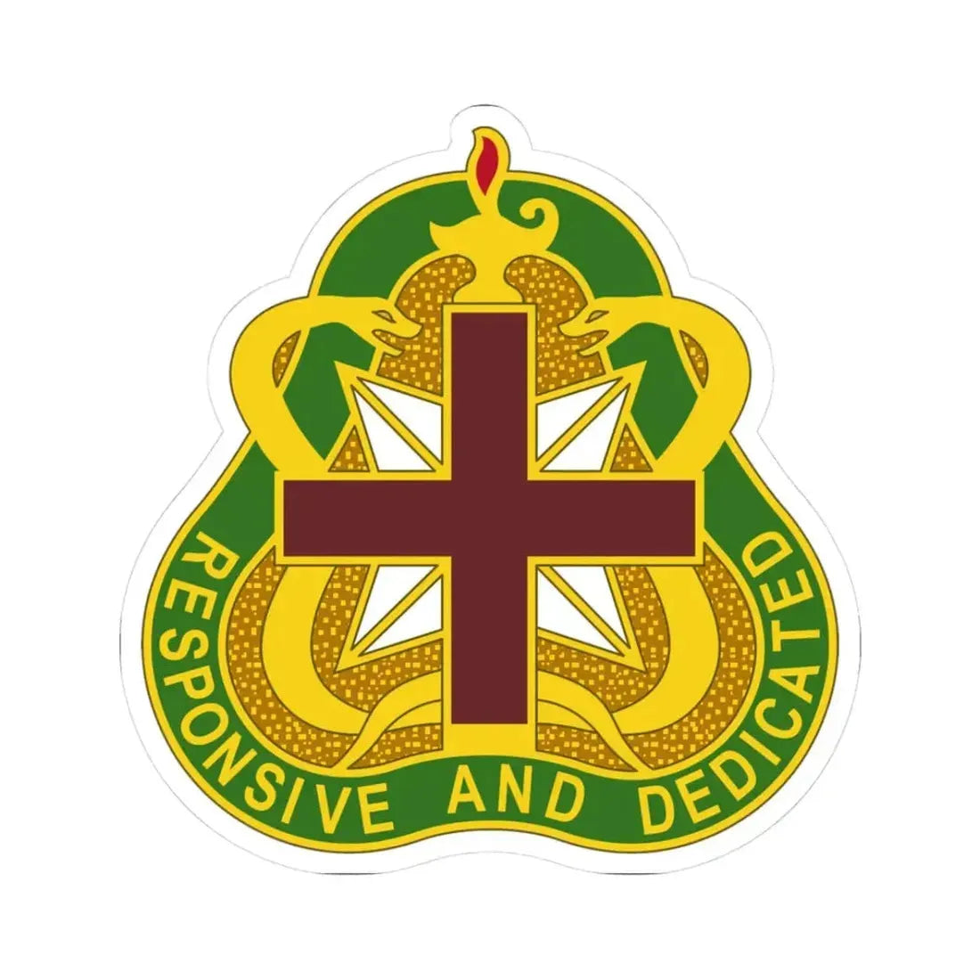 Medical Command 3 (U.S. Army) STICKER Vinyl Kiss-Cut Decal 3 Inch White - The Sticker Space