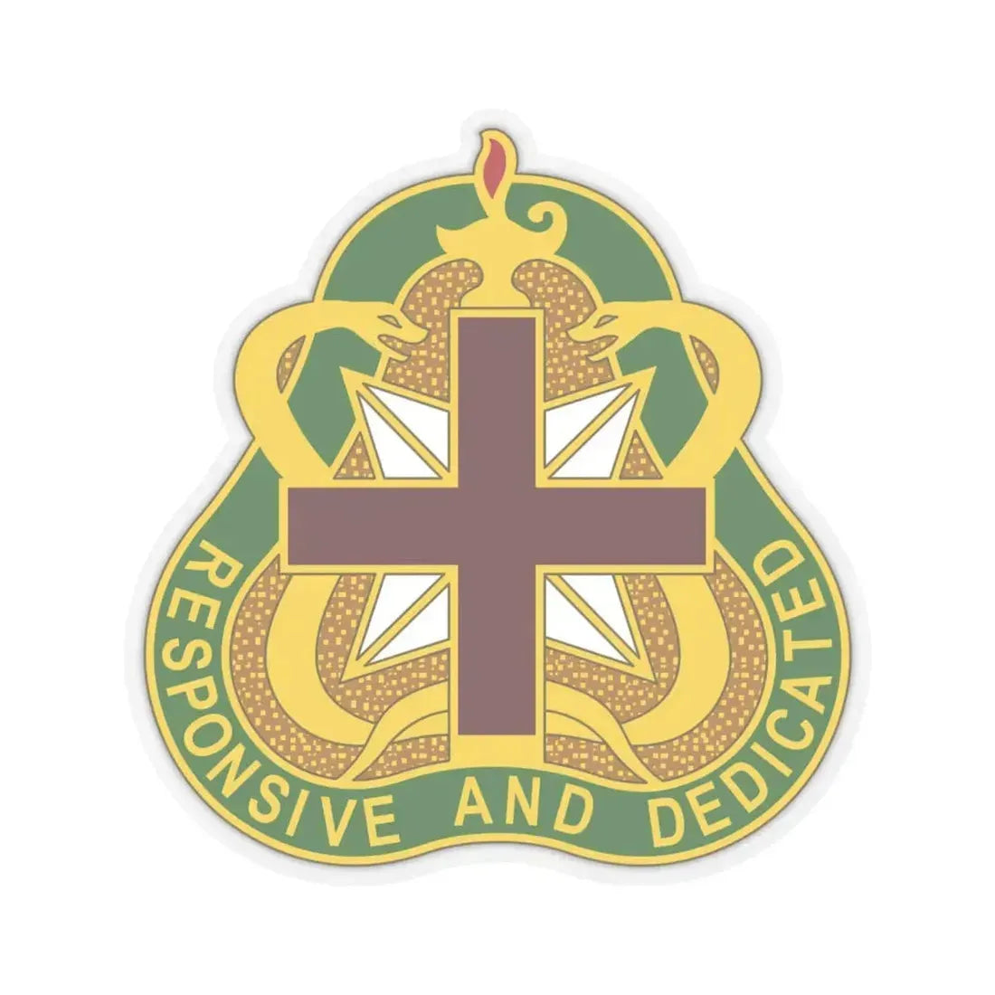 Medical Command 3 (U.S. Army) STICKER Vinyl Kiss-Cut Decal 4 Inch Transparent - The Sticker Space