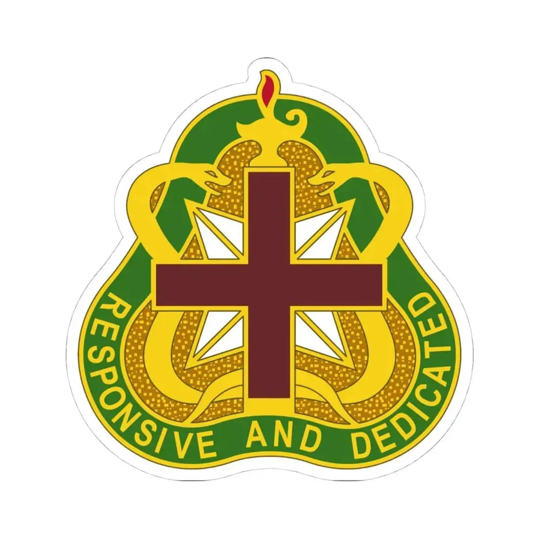 Medical Command 3 (U.S. Army) STICKER Vinyl Kiss-Cut Decal 4 Inch White - The Sticker Space