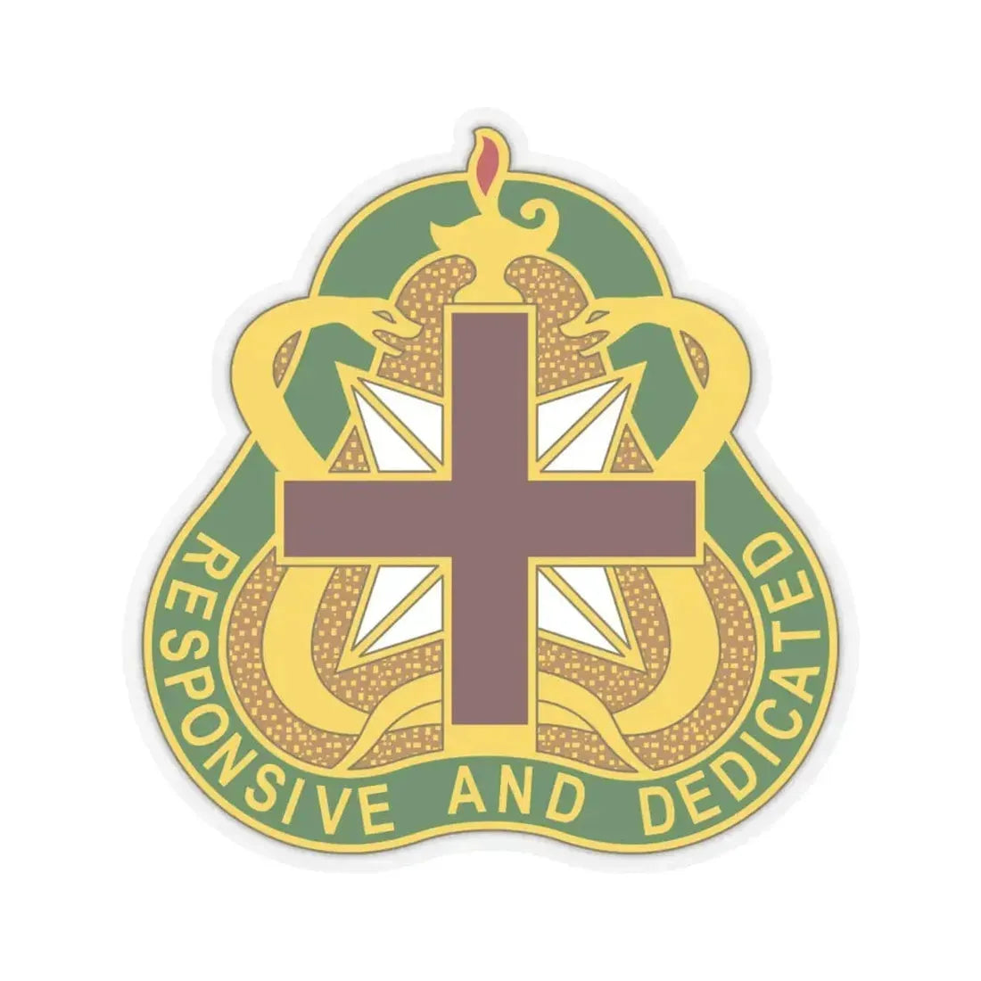 Medical Command 3 (U.S. Army) STICKER Vinyl Kiss-Cut Decal 6 Inch Transparent - The Sticker Space