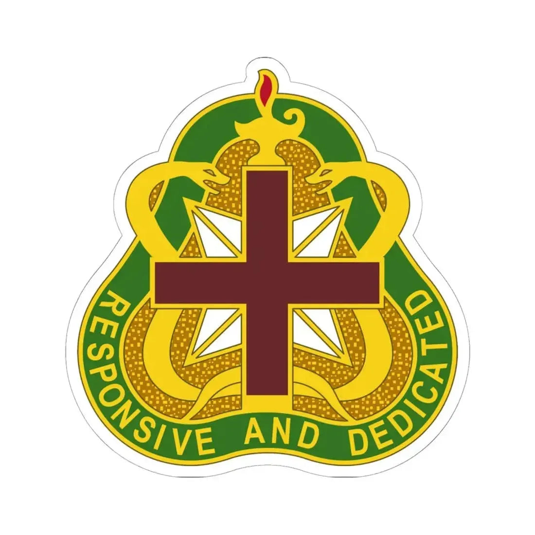 Medical Command 3 (U.S. Army) STICKER Vinyl Kiss-Cut Decal 6 Inch White - The Sticker Space