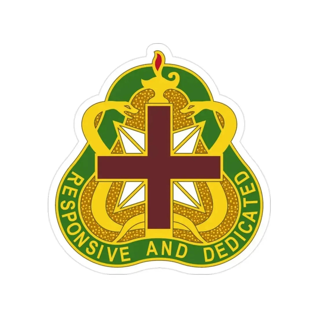 Medical Command 3 (U.S. Army) Transparent STICKER Die-Cut Vinyl Decal 2 Inch - The Sticker Space