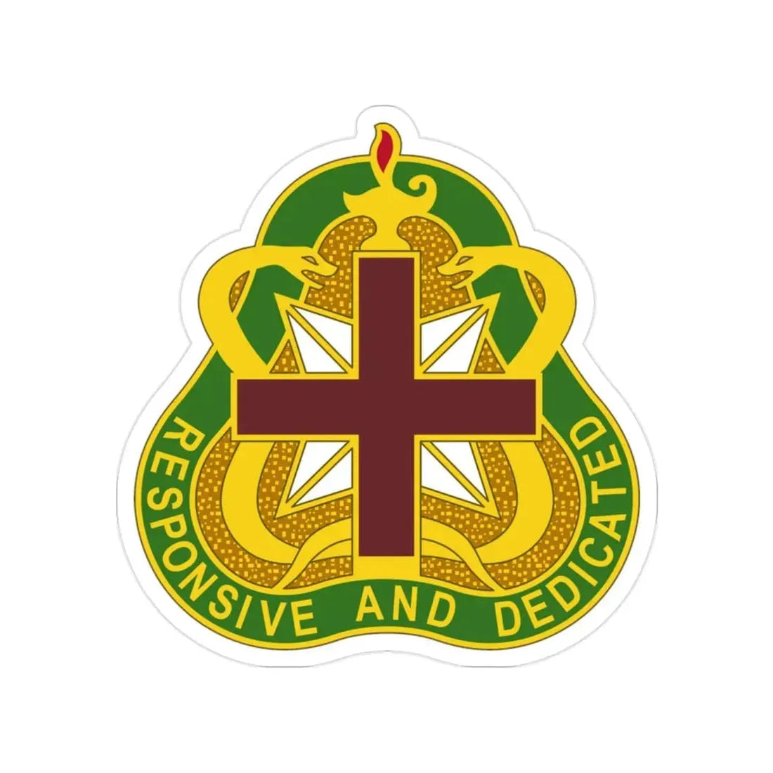 Medical Command 3 (U.S. Army) Transparent STICKER Die-Cut Vinyl Decal 2 Inch - The Sticker Space